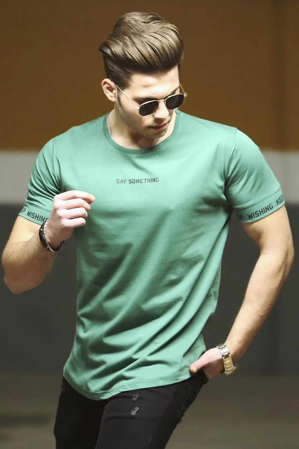 

Green Men's T-Shirts Men's T-Shirts Sport Stylish 2021