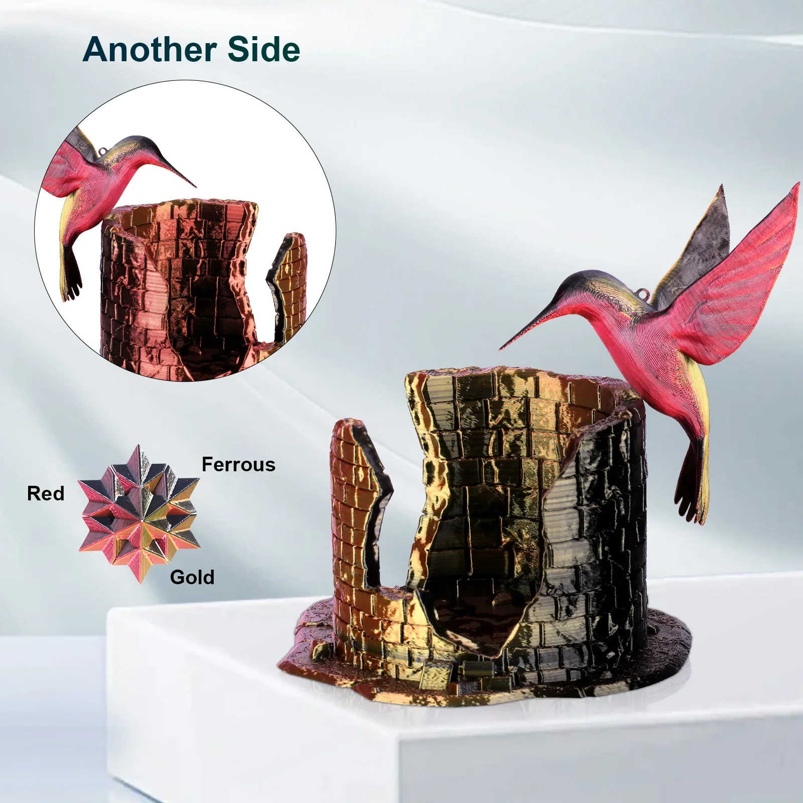 ERYONE 5 кг 1 Hyper Speed Silk PLA Triple Color3d расходные материалы для печати Нить 3D-принтера 75 мм