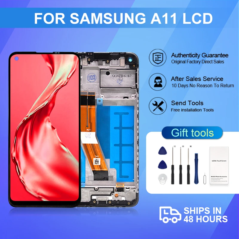 ЖК-дисплей 6,4 дюйма A115 с сенсорной панелью и дигитайзером в сборе, 1 шт.