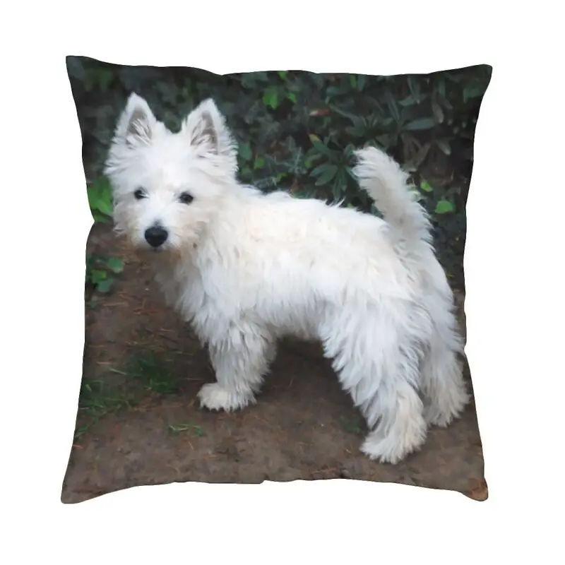 

Чехол для подушки West Highland White Terrier, с двусторонним принтом
