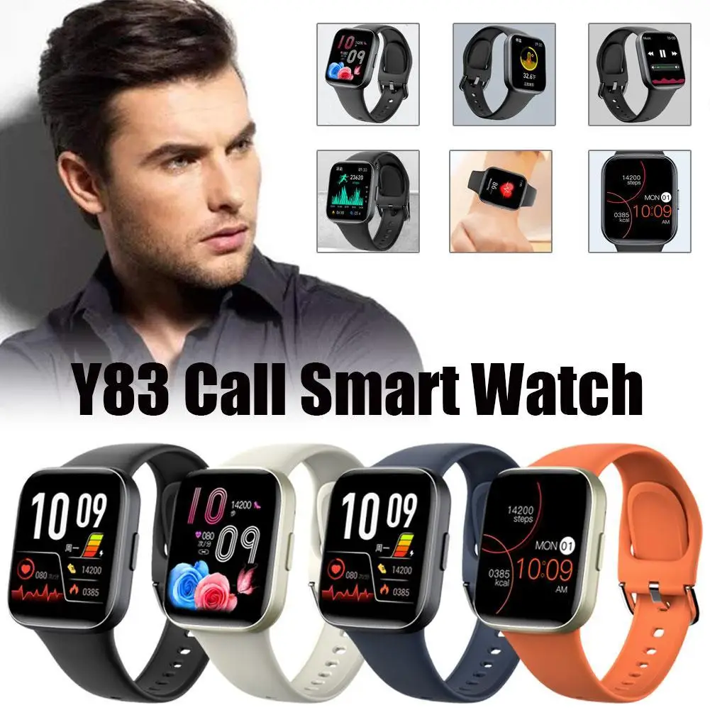 

New Y83 Smart Watch 1.85 Inch TFT HD Full Screen Multiple UI Watchfaces DIY Wallpaper APP H Band Bluetooth Calls Music Player