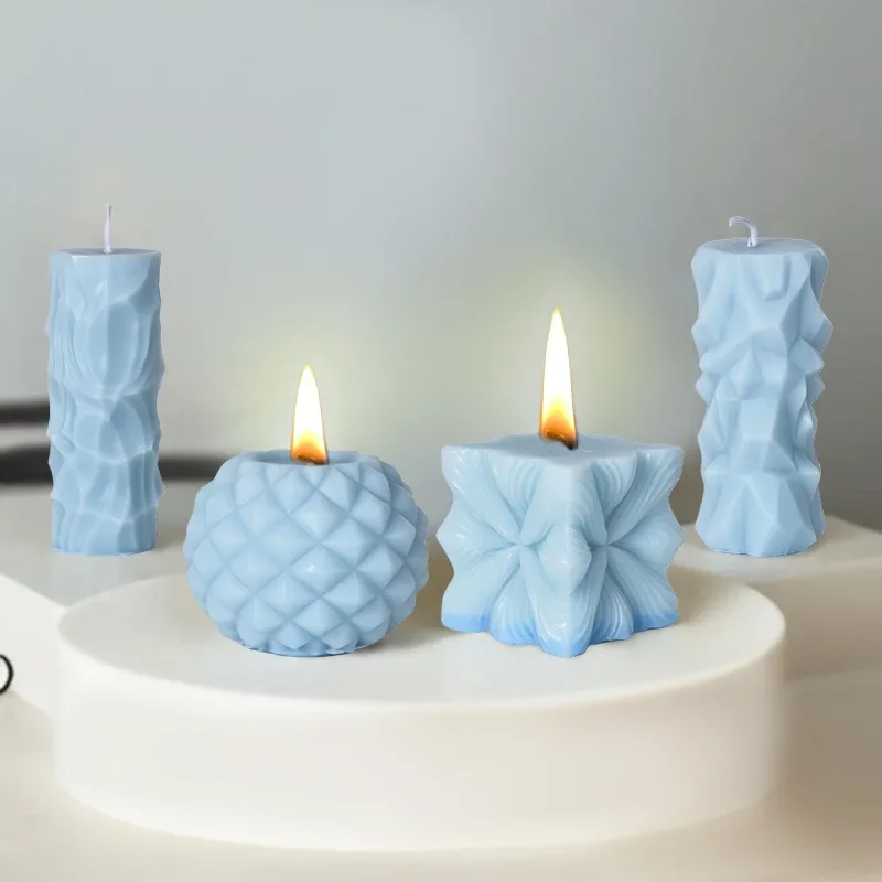 Силиконовая форма сделай сам для цилиндрической свечи неправильной