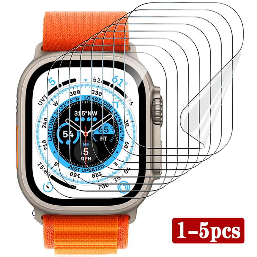 

Защитная пленка для Apple Watch ultra 8 7 6 SE 5 4 3, полная защитная пленка для iWatch Series 49 мм 45 мм 41 мм 44 мм 40 мм 42 мм 38 мм