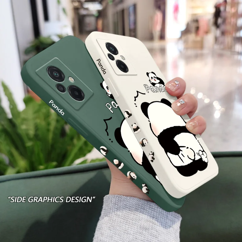 Силиконовый чехол Tickle Panda для Xiaomi Poco M6 X6 F6 M5 M5S F5 X5 F4 X4 M4 F3 M3 X3 F2 Pro X2 C40 4G