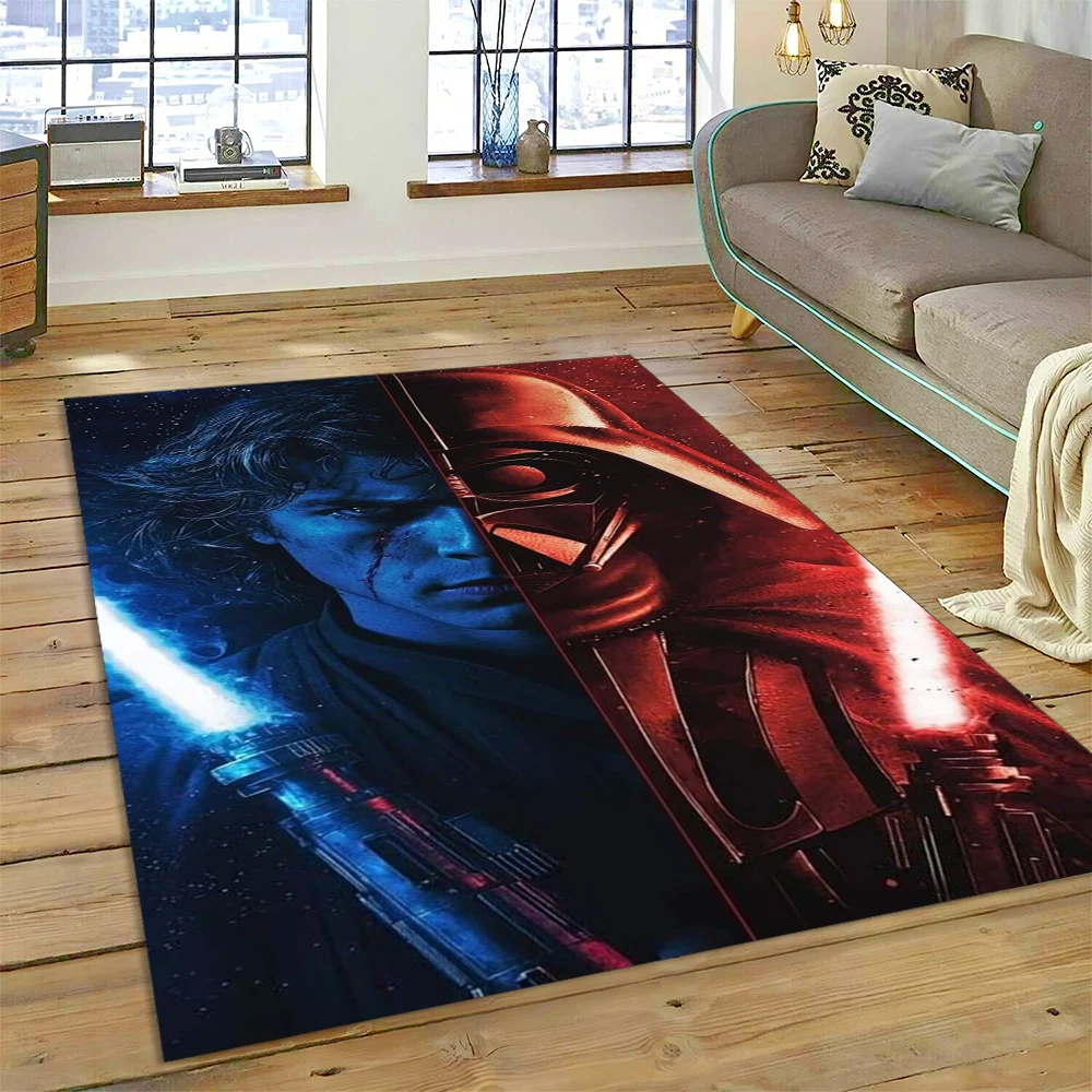 Фото Классический большой ковер с изображением героев Star Wars, коврик для гостиной, спальни, дивана, декоративный коврик для прихожей, детский нескользящий напольный коврик №4