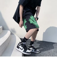 mens casual oversized shorts 2022 fashion printed elastic waist hip hop shorts korean streetwear male short trousers shorts gym