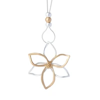 koaem trendy jewelry new ladies alloy long section flower pendant female ins autumn jewelry retro simple necklace