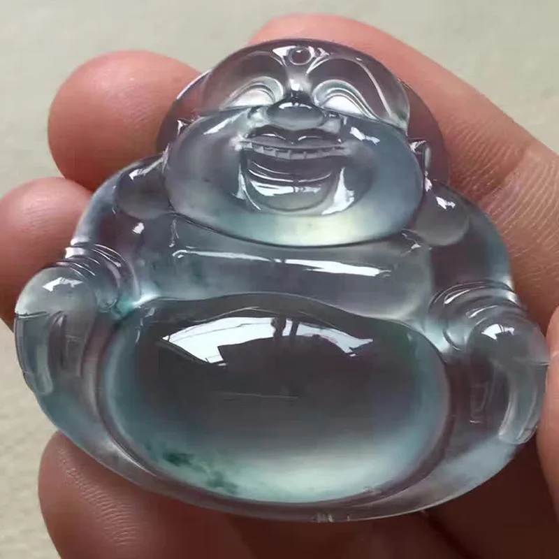 Плавающие цветы нефритовый кулон Будды из нефрита