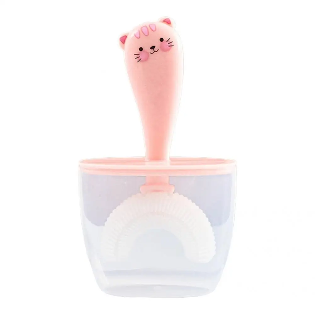 

Oral Brush Perfect Fitting Useful Compact U-shaped Kids Whitening Toothbrush