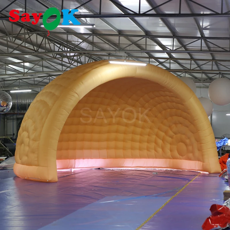 

SAYOK Commercial Inflatable Dome Tent Nude Color Tent (6m/20ft Diameter) Inflatable Lighting Event Tent for Wedding Exhibition