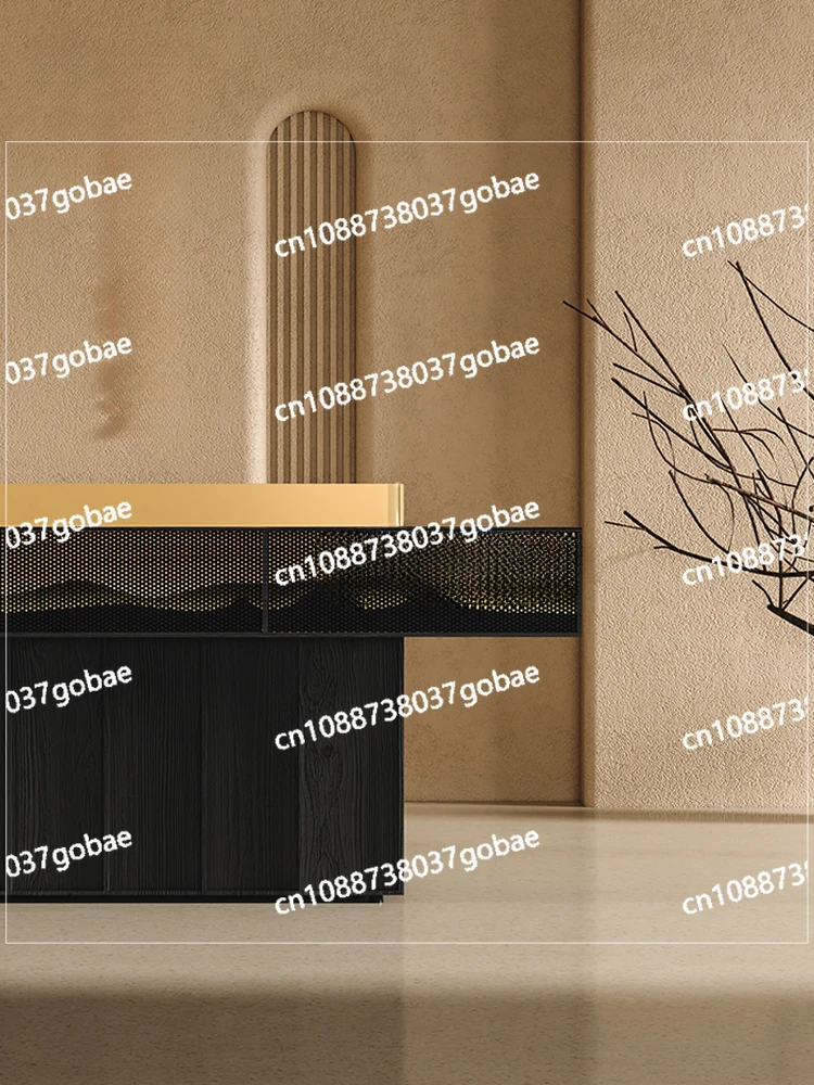 LMM Черный Свет Роскошный Магазин Касса Современная Новая Китайская Компания Офис