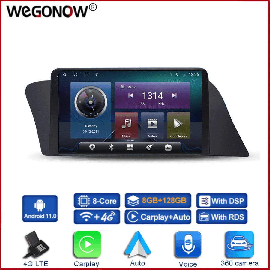 

360 Panoramic Camera 6G+128G Android 11.0 Car DVD Player GPS WIFI Bluetooth RDS Radio For Lexus RX350 RX270 RX450 2007-2013 2014