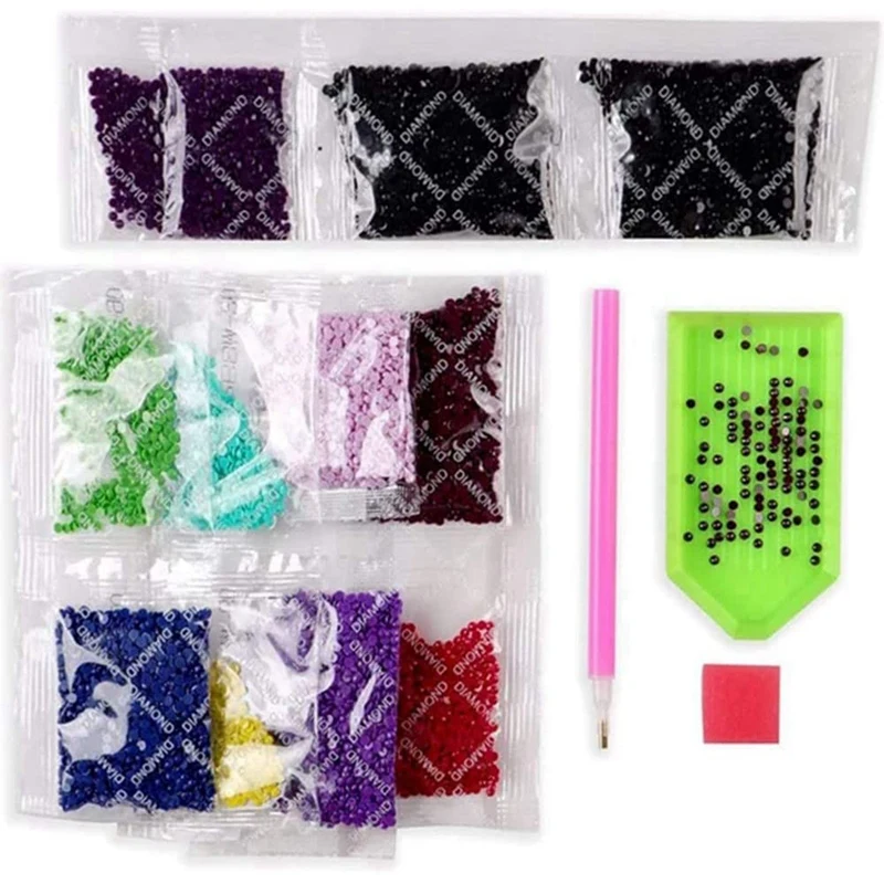 Набор из 6 красочных алмазных картин с закатом для взрослых 5D пейзаж полный алмаз