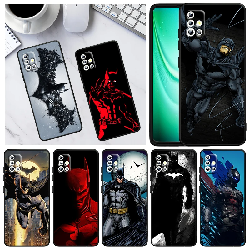 Классный супергерой Бэтмен для Samsung A73 A53 A33 A03S A22 A72 A52 A32 A02 S A12 A42 A51 A91 A81 A71 A41 A21 черный
