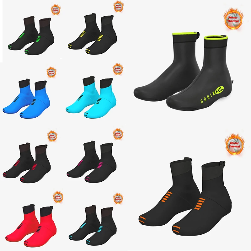 

2023 gobikful New Winter Thermal Cycling Shoe Cover Sport Man's MTB Bike Shoes Covers Bicycle Overshoes Cubre Zapatos Men