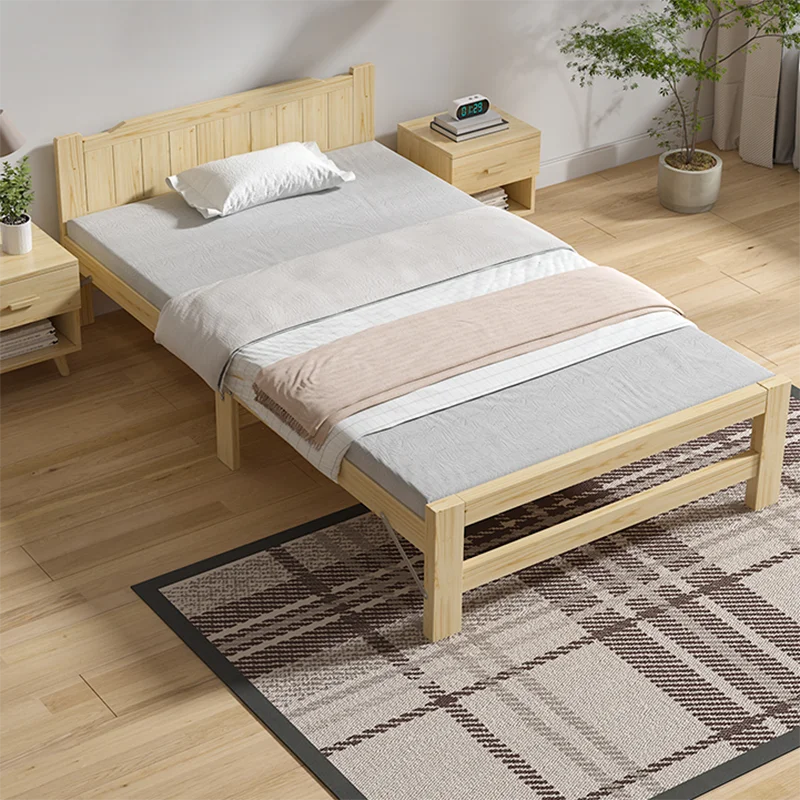 

Girls Beauty Folding Bed Patio King Size Wood Kawaii Modern Bed Frame Double Nordic Cheap Cama Plegable Furnitures For Bedroom