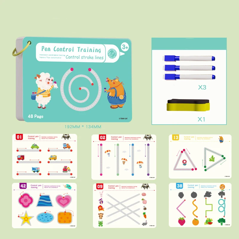 Учебник для рисования по методике Монтессори 48 страниц учебник упражнений