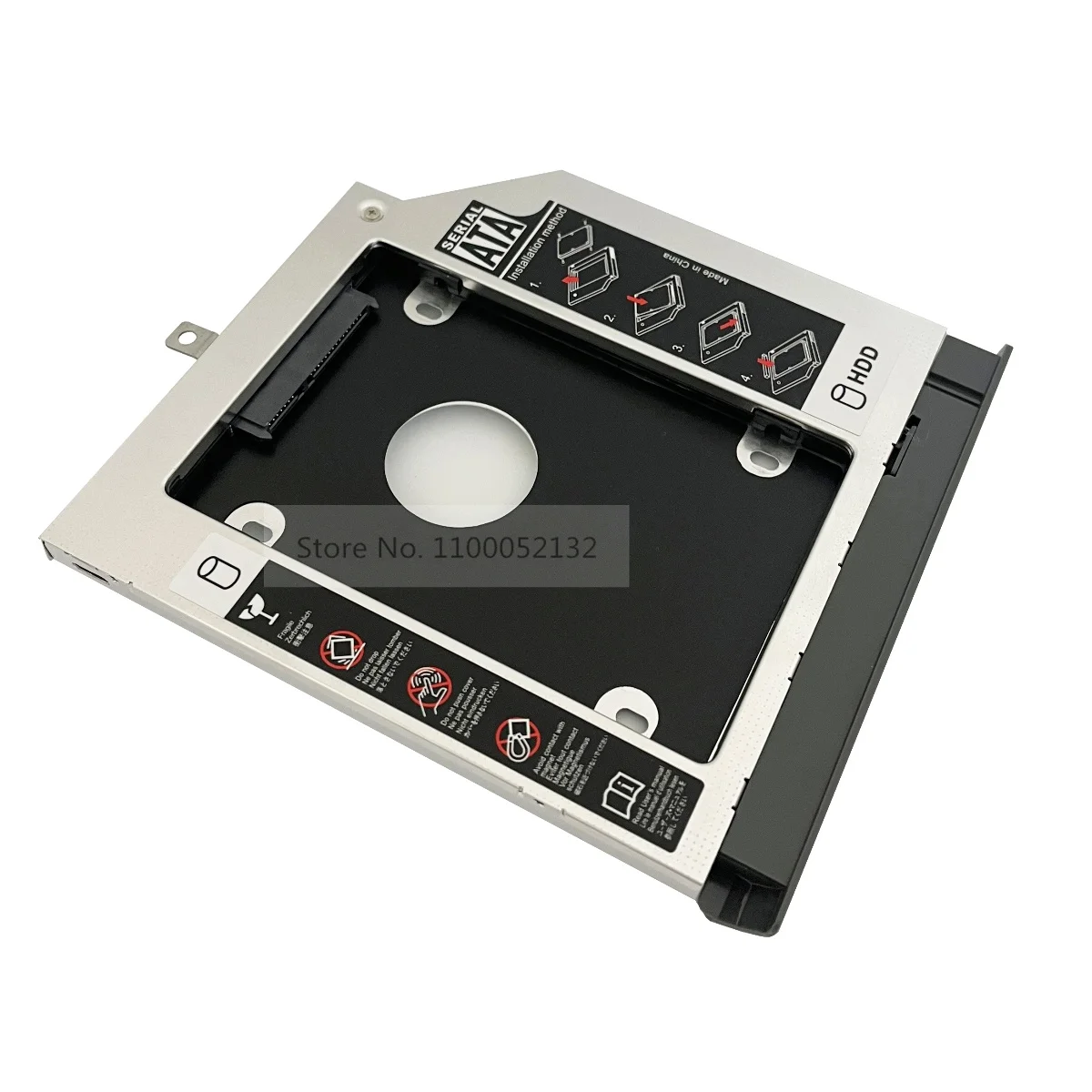 

with Faceplate Bezel 2nd SSD HDD Hard Drive Adapter Optical bay Caddy Frame Bracket for Lenovo IdeaPad 320 330 520 Series