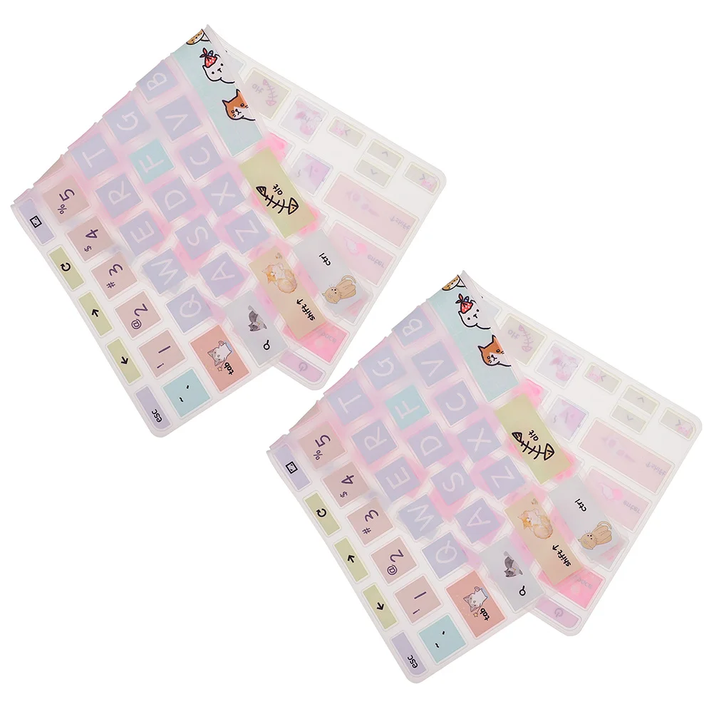 

2pcs Keyboard Covers Cat Pattern Laptop Keyboard Protector Compatible for Chromebook 11.6inch