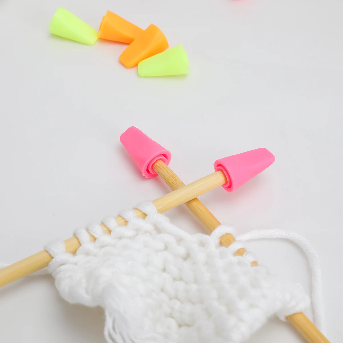 

6 Pcs/lot Knitting Needles Tip Stopper For Knitting And Sewing Protectors Weave Needle Arts Craft Sewing Tools Accessories