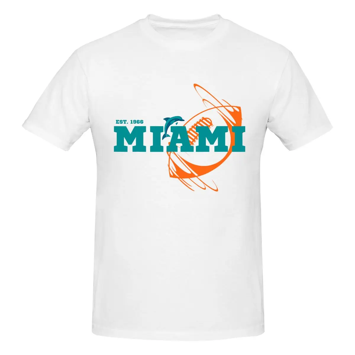 Новинка 1966 футболка с дельфином для спортивной команды Майами новая в стиле