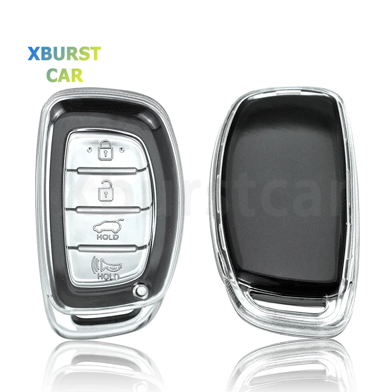 Чехол для ключа автомобиля из ТПУ Hyundai Tucson Sonata Fe Creta ix25 ix35 ix45 i10 i20 i30 i40 Verna Solaris Mistra