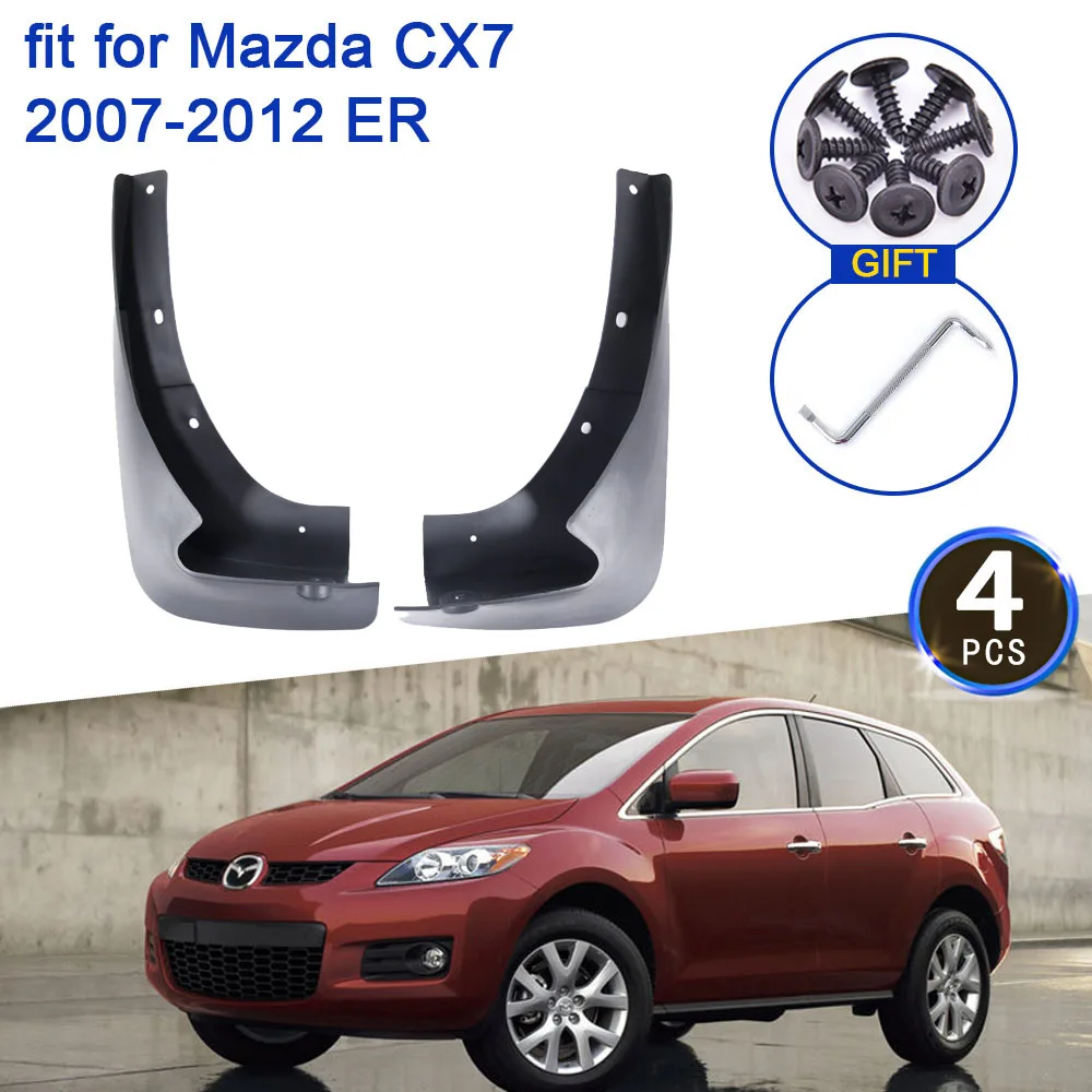 

2x for Mazda CX7 CX-7 CX 7 2007 2008 2009 2010 2011 2012 ER Mudguards Fender MudFlaps Front Guard Splash Car Styling Accessories