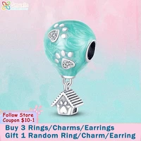 smuxin 925 sterling silver beads claw house hot air balloon charm fit original pandora bracelets fashion fine jewelry gift