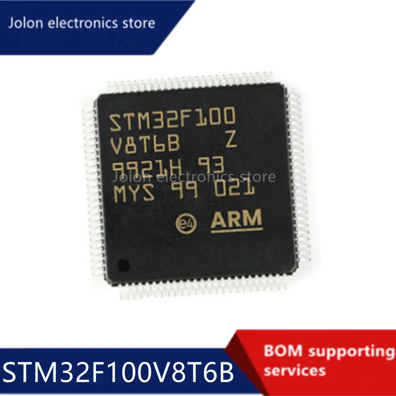 

New stm32f100v8t6b package lqfp100 microcontroller chip single chip microcomputer 64KB flash integrated circuit chip