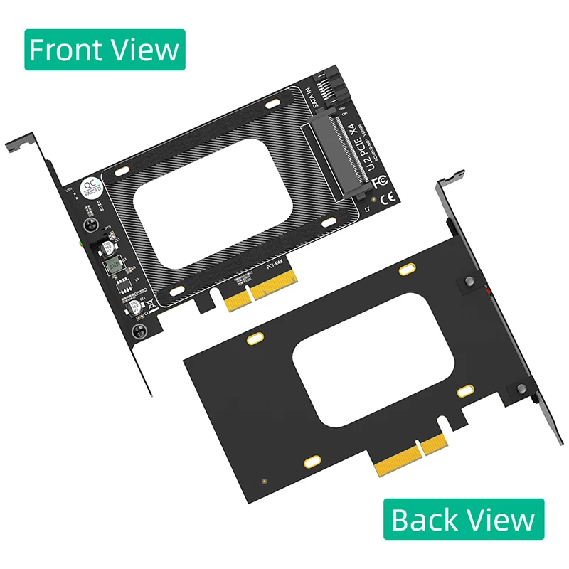 Адаптер расширения Райзера U2 к PCIe 3 0 X4 PCI Express 4X U.2 адаптер для Intel 2 5 &quotNVMe SSD