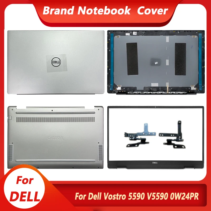 

Новинка, Оригинальный чехол для ноутбука DELL Vostro 5590 V5590, задняя крышка ЖК-дисплея, передние петли, Упор для рук, нижний чехол Non-Touch 0W24RP 065VPW