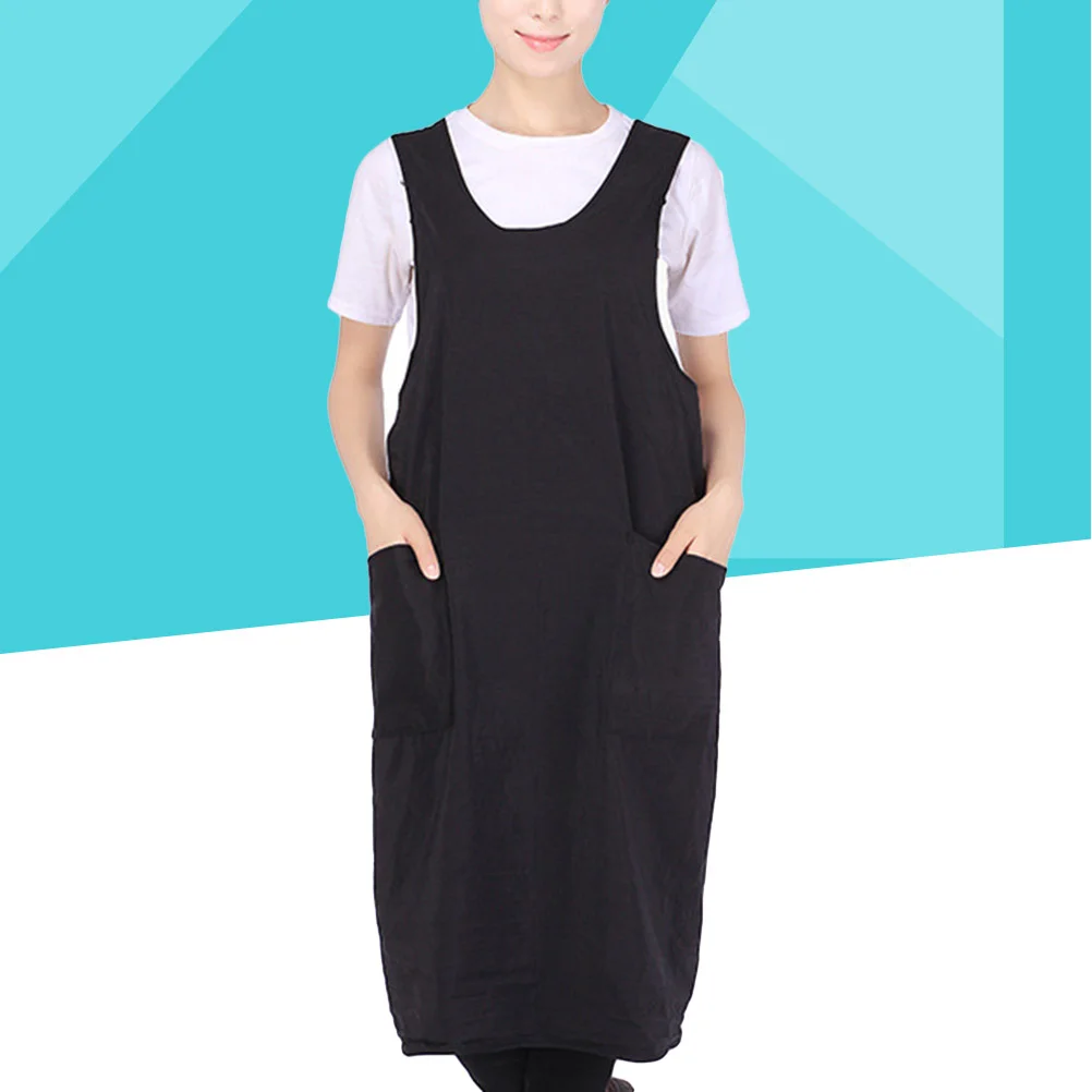

1pc Hairdresser Cloth Salon Hair Stylist Apron With Pockets Haircut Apron Salon Robes Smock Waitress Apron