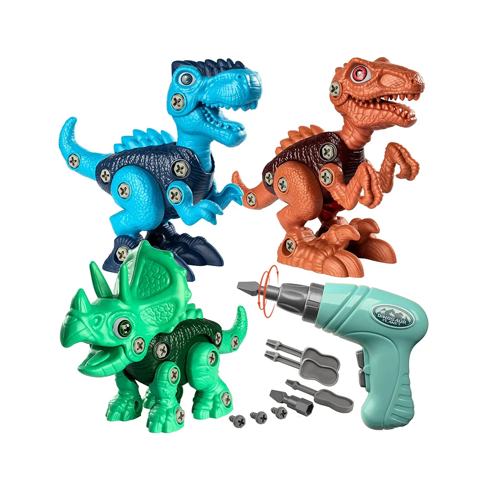 

Nut and Screw Combination Disassembly and Assembly Dinosaur Toy Building Block Toy Educational Children's Toy Gift Assembled Toy