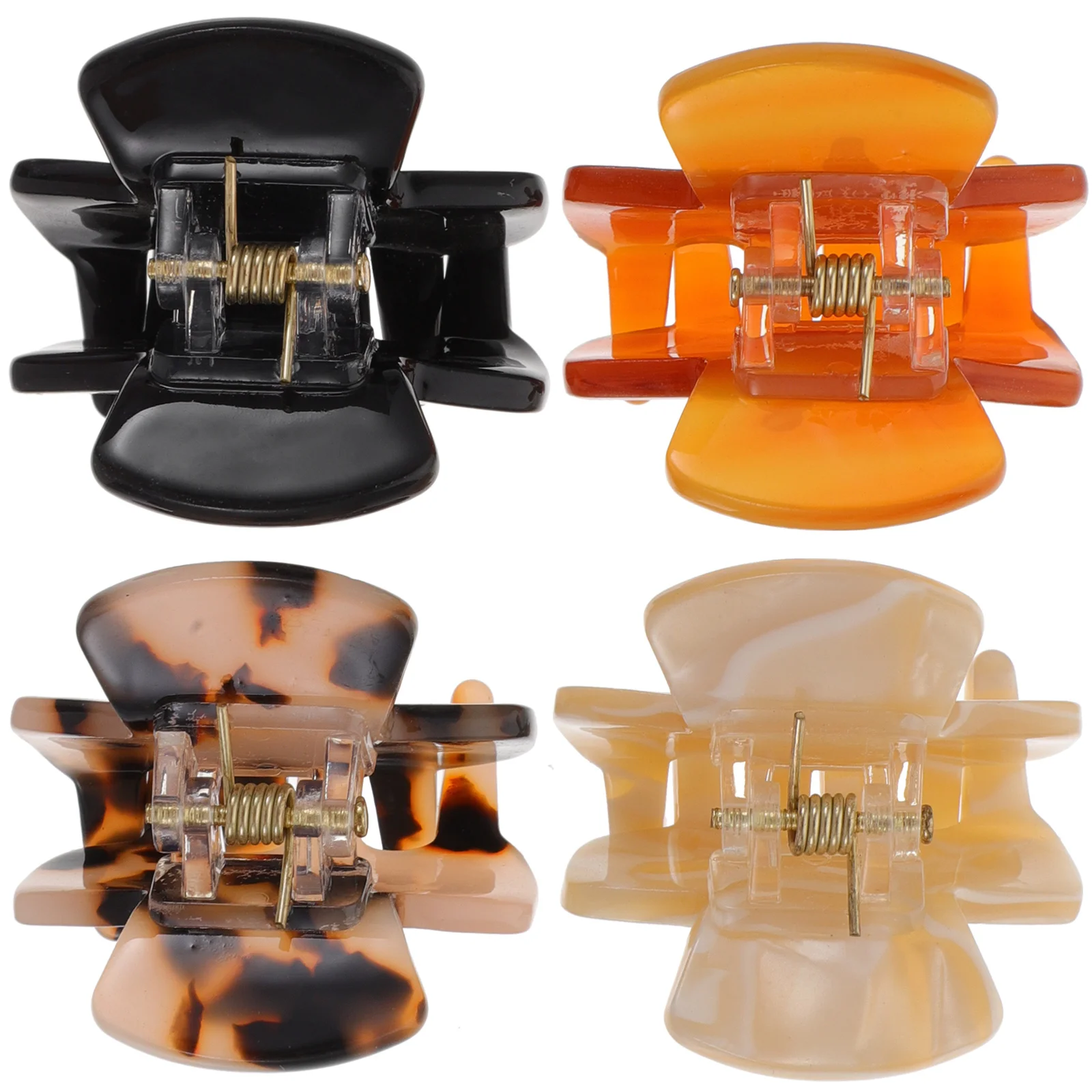 4-х шт. заколки для волос из ацетата мини-заколки женщин толстые коготки девочек