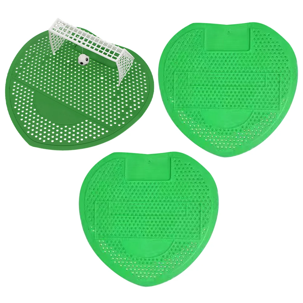 

3 Pcs Urinal Filter Deodorant Mats Football Toilet Scented Deodorizer Silica Gel Men Screens Man