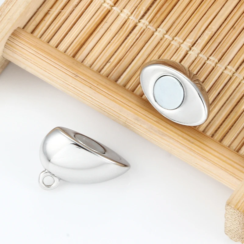 Stainless Steel Heart-Shaped Strong Magnet Clasps Jewelry Making Supplies Accessorie DIY Necklace Bracelet Fashion Connectors