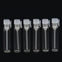 100 pcs 123 ml empty mini glass perfume small sample vials perfume bottle laboratory liquid fragrance test tube trial bottle