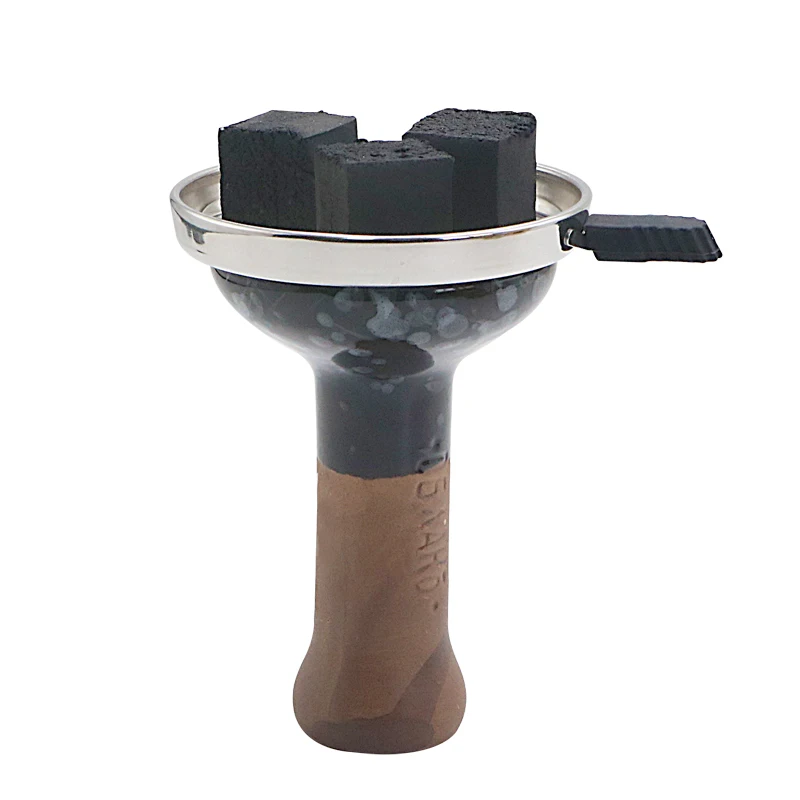 Цветные глянцевые чаши для кальяна керамический держатель продолговатая чаша