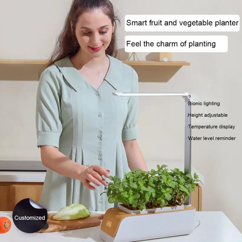 Умный садовый плантатор для дома кухни внутреннего сада со светодиодной