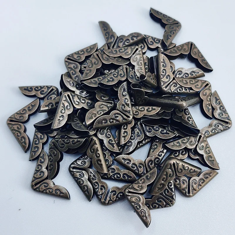 50 шт. бронзовые Защитные уголки для книг 14 х14х3 мм