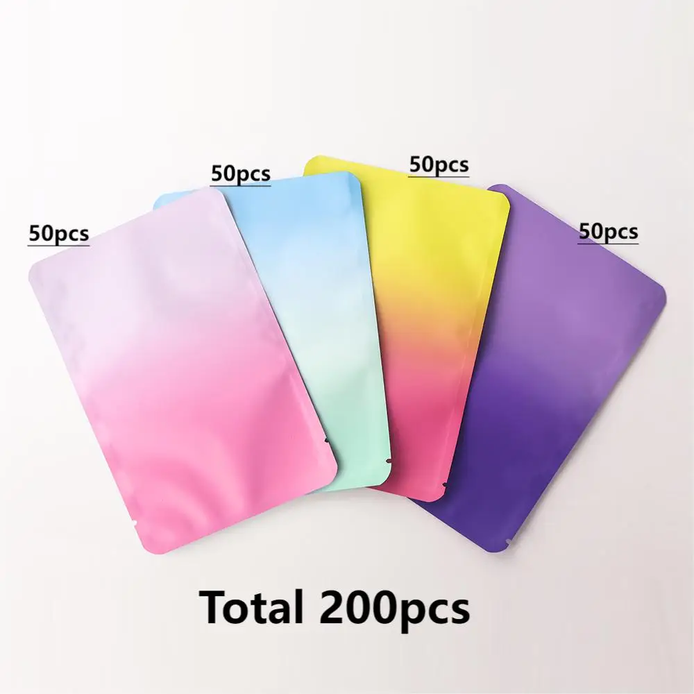 

Матовые градиентные термозапаиваемые пакеты из алюминиевой фольги 100 шт.