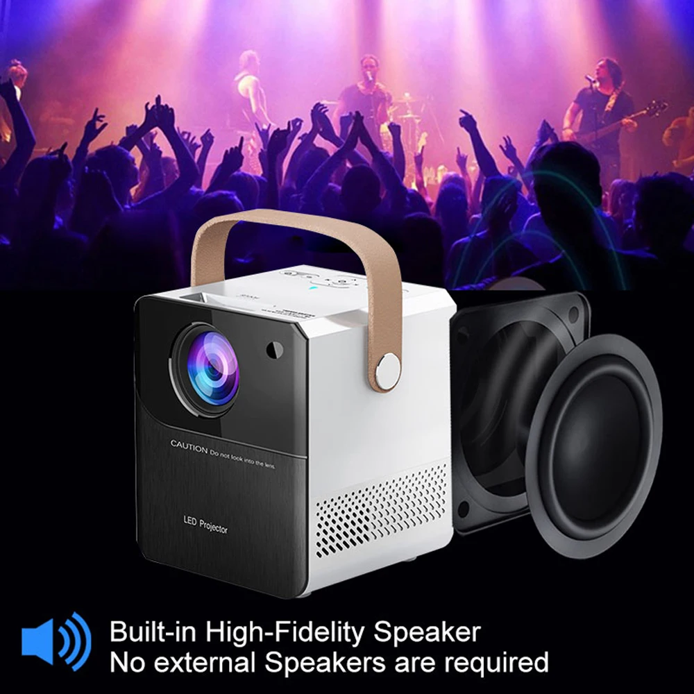 

Проектор BEEX Voice 1080P, 8 Гб ОЗУ, 8000 лм, Android, портативный светодиодный мини-проектор 720P, вертикальная коррекция трапецеидальных искажений, для до...