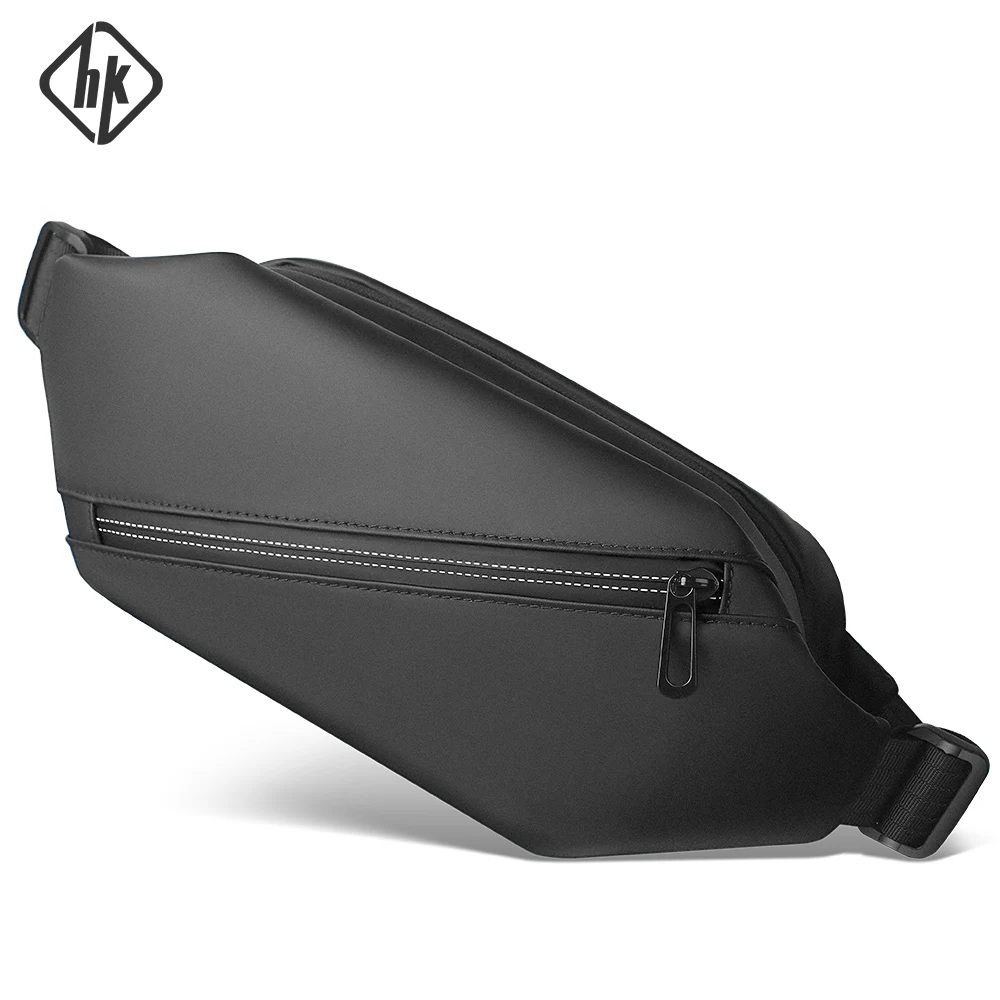 Hcankcan Chest Bag Uomo Borsa A Tracolla Impermeabile Marito Moda Uomo Marsupi Per Viaggi All'Aperto Lavoro Uomo Borsa A Tracolla Grande
