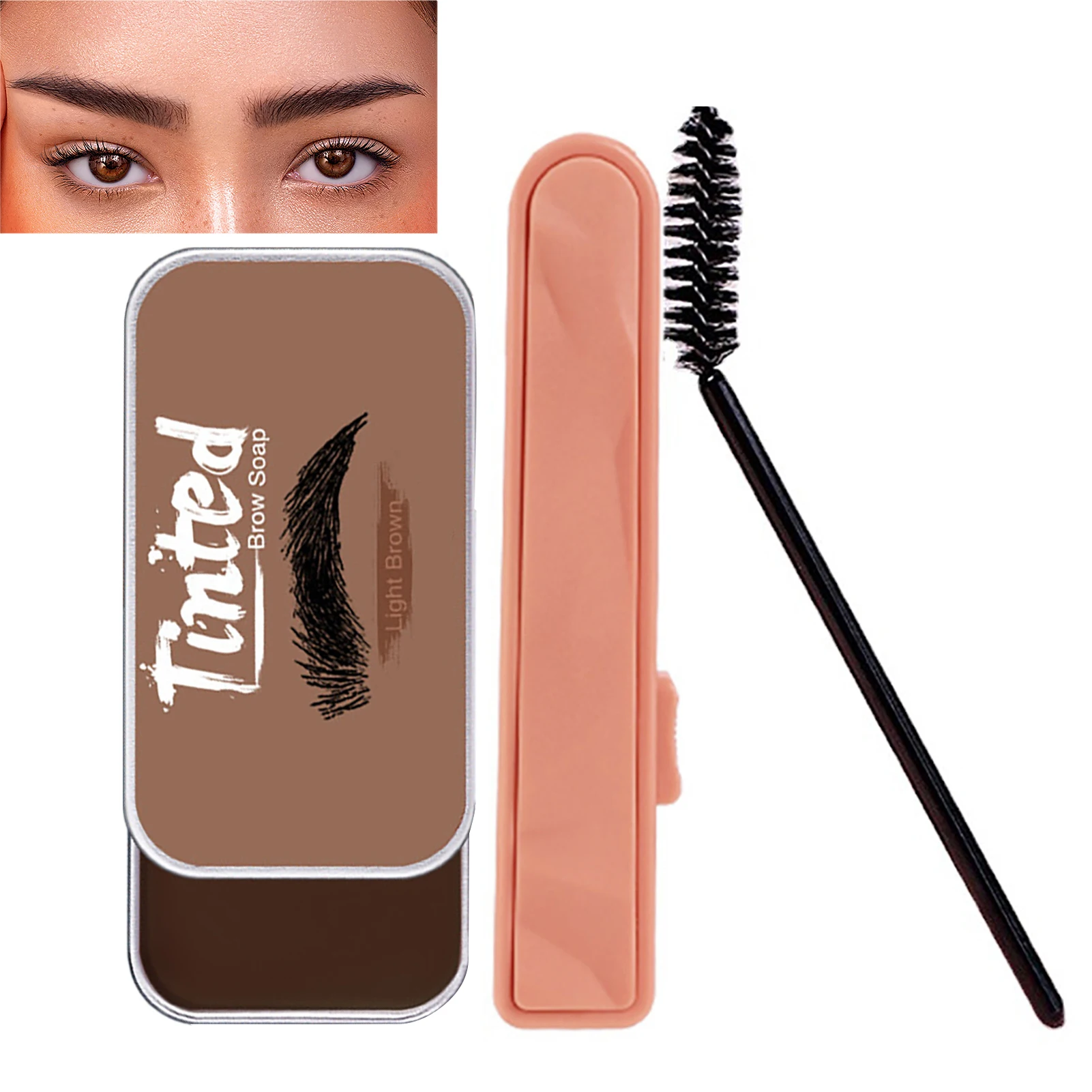 

Крем для бровей легкий гель-помада для бровей Макияж для бровей Крем-мыло для бровей создает естественный вид бровей без усилий и