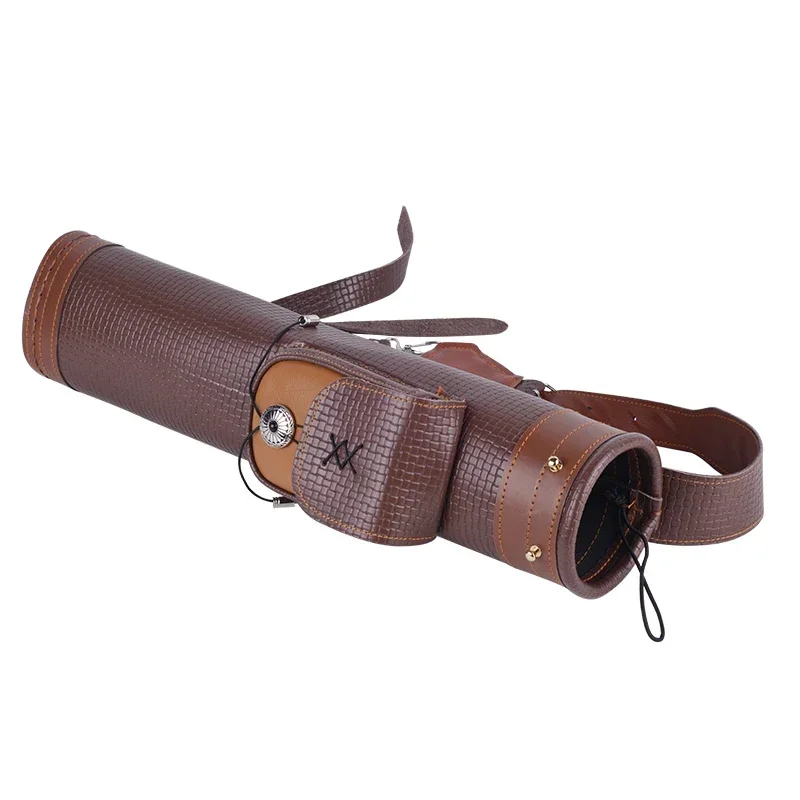 Портативный задний подвесной коричневый лук из воловьей кожи охотничий колчан