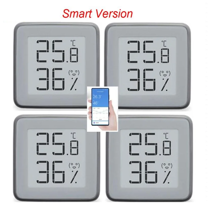 MMC E-Ink Screen Smart Bluetooth Thermometer Hygrometer Temperature Humidity Sensor Moisture Meter work with Mijia app