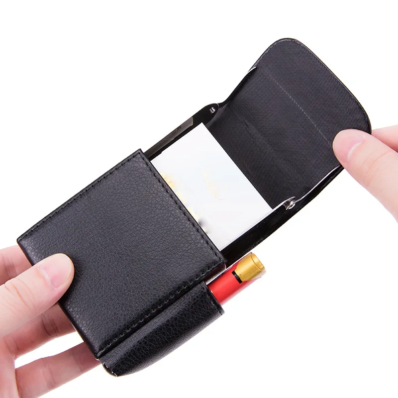 New Style PU Leather Retro Automatic Lighter Cigarette Case Camping Men's Belt Gadgets Multifunctional Tools Smoking Accessories