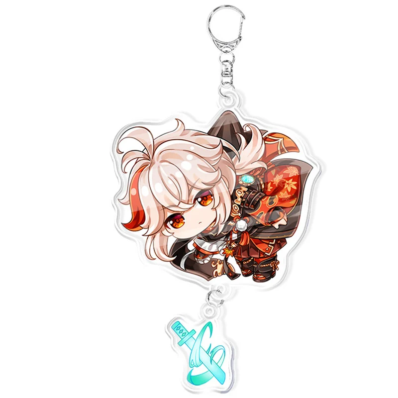 Anime Genshin Impact Keychain Cartoon Cosplay Keychains with pendant metal Car key chain Key Ring Men Women Baby Jewelry Gift