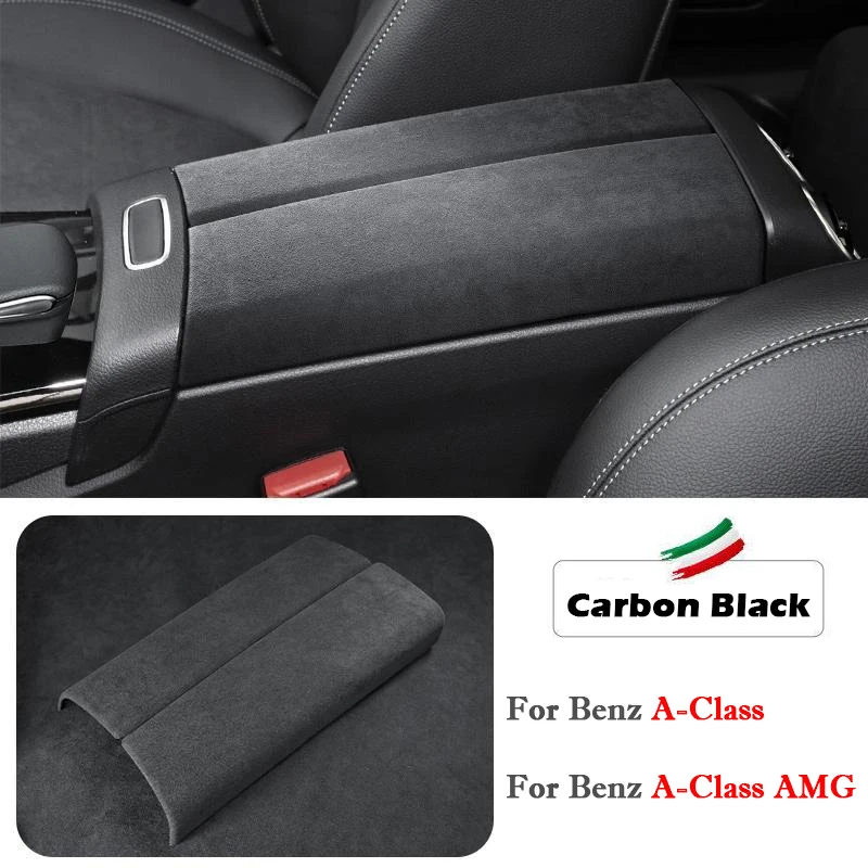 

Для Mercedes-Benz A-Class AMG W177 GLA GLB AMG X247 Стайлинг автомобиля, чехол на подлокотник, замшевый центральный чехол на подлокотник, автоаксессуары