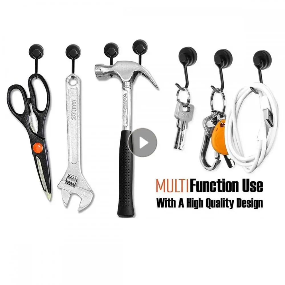 

Strong Magnetic Hooks Heavy Duty Wall Hooks Home Kitchen Bar Storage Organization For Hanger Key Coat Cup Hanging Hanger Hooks